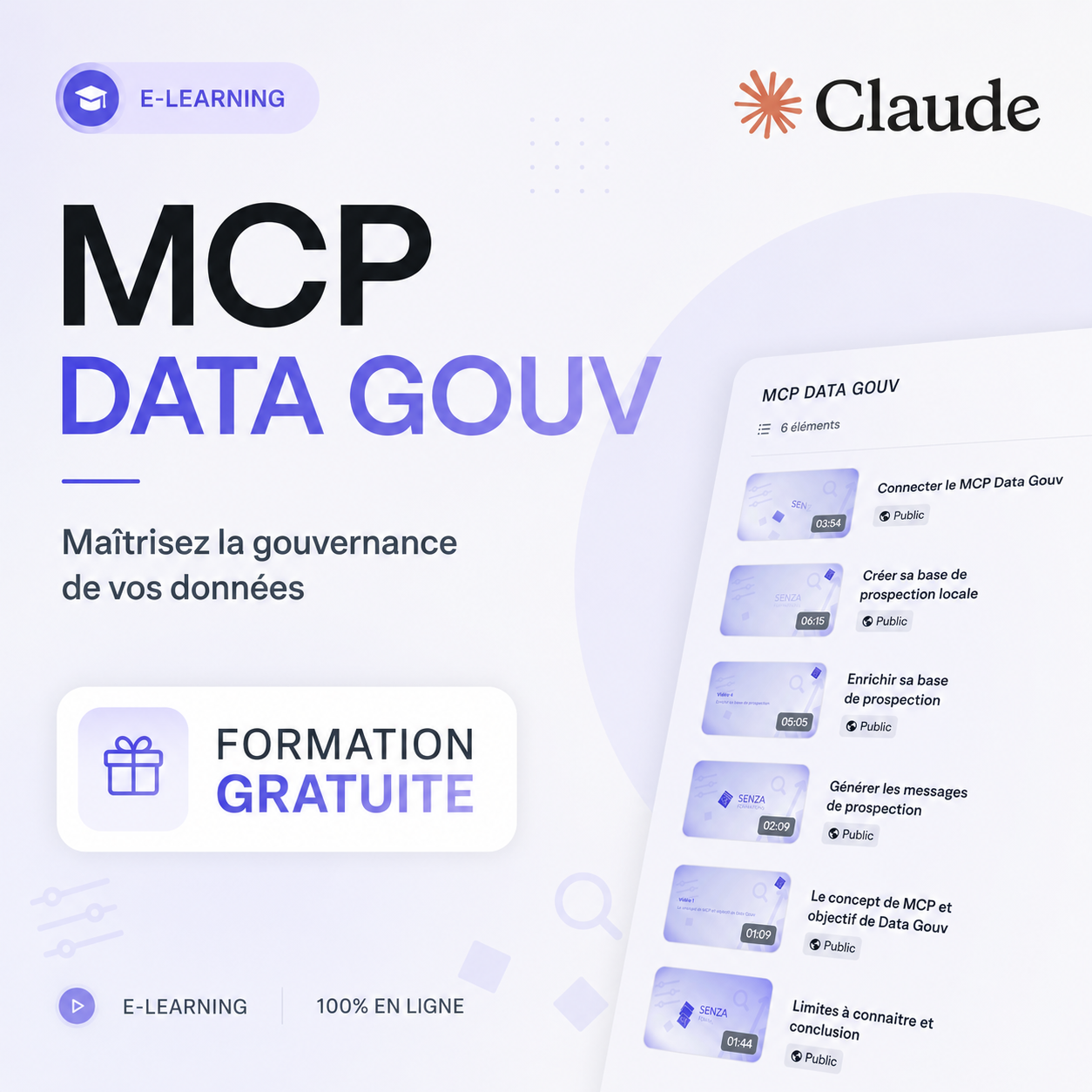 Formation gratuite MCP DATA GOUV 🚀