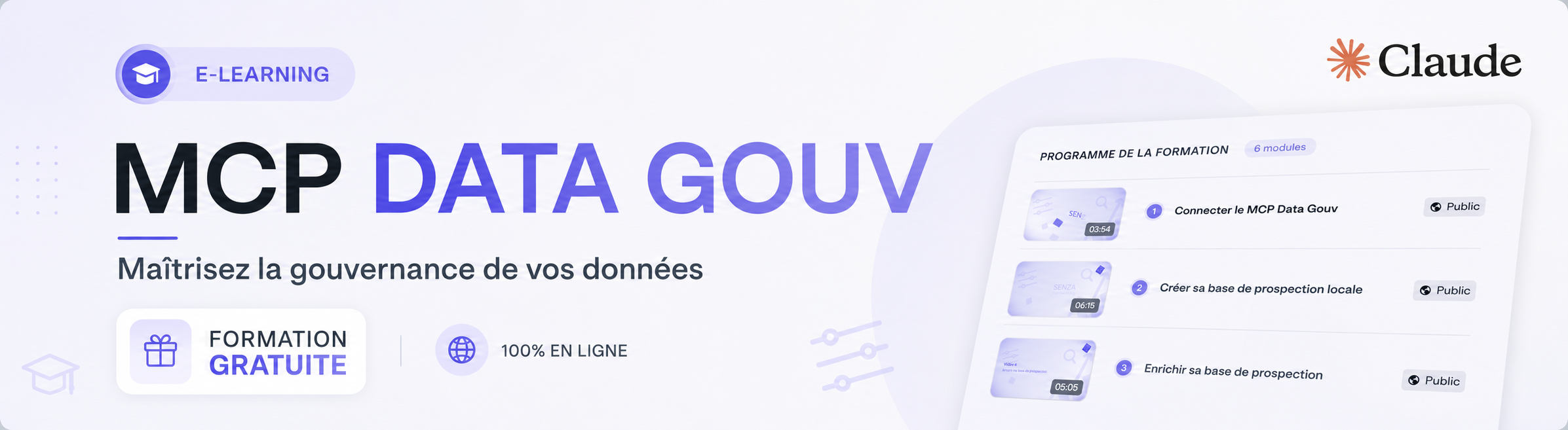 Formation gratuite MCP DATA GOUV 🚀
