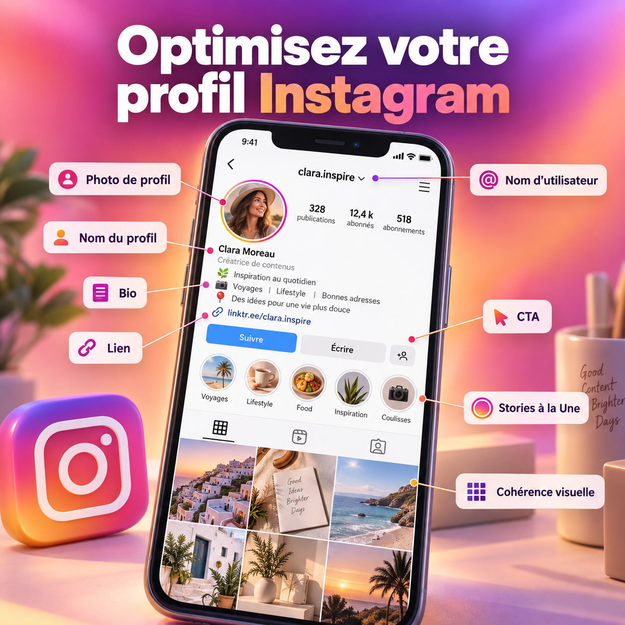 Optimisez votre profil I Instagram