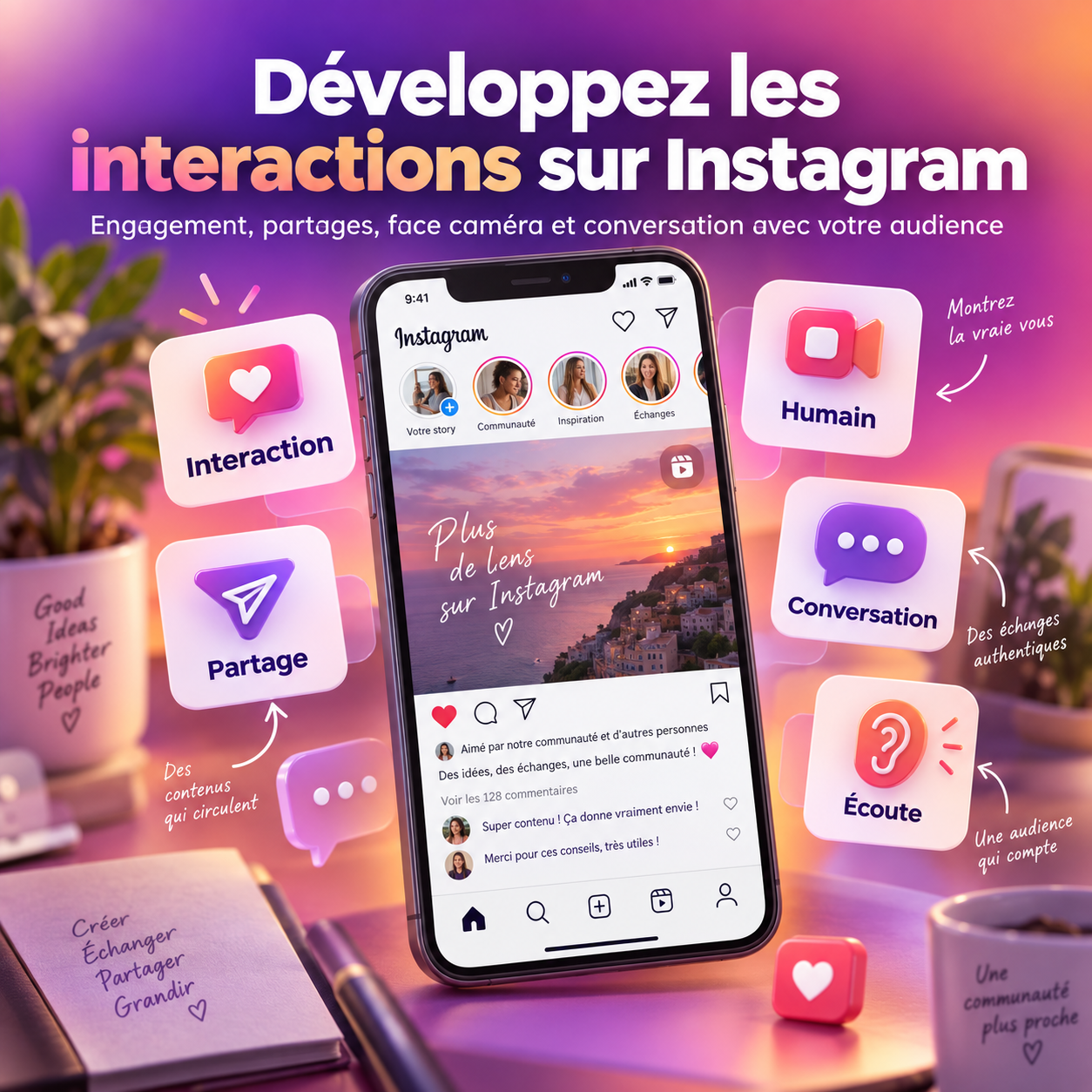 Développez les interactions sur Instagram